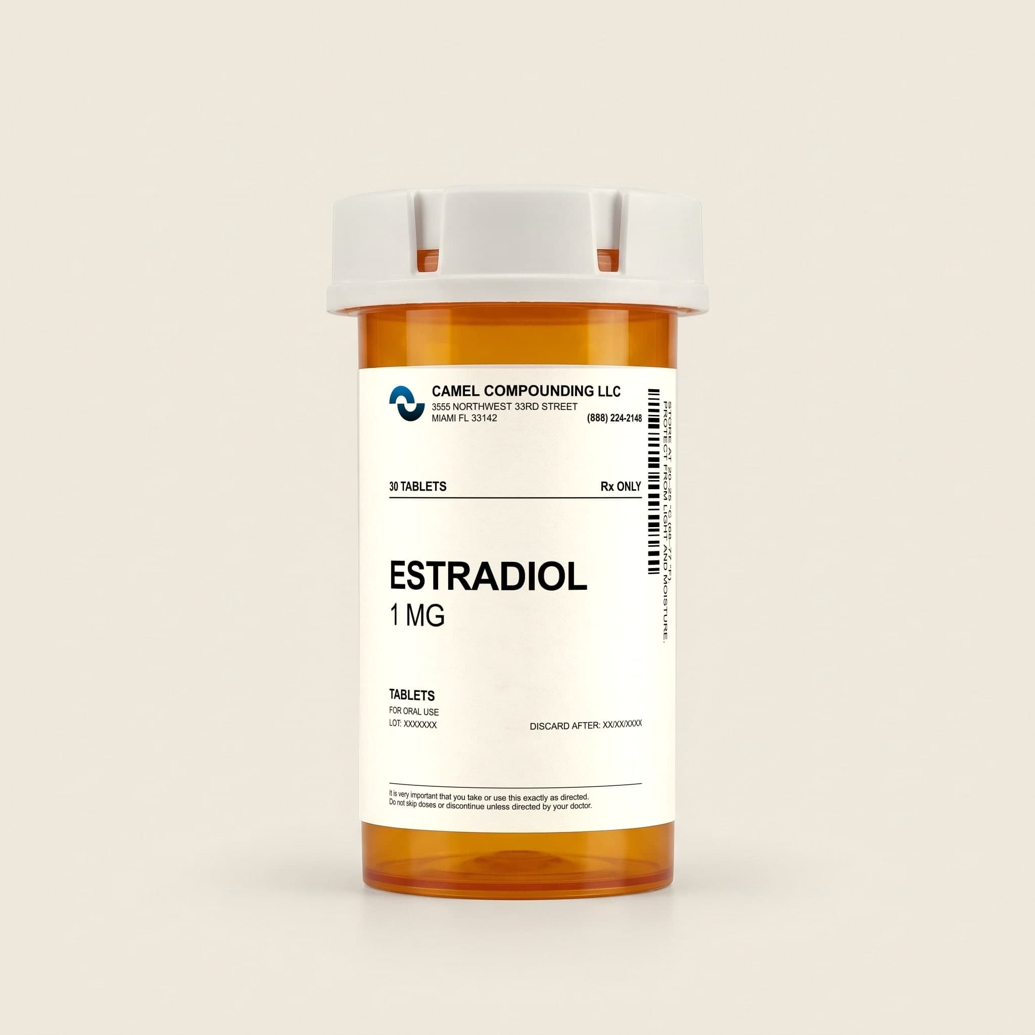 Estradiol Tablets, 1 mg