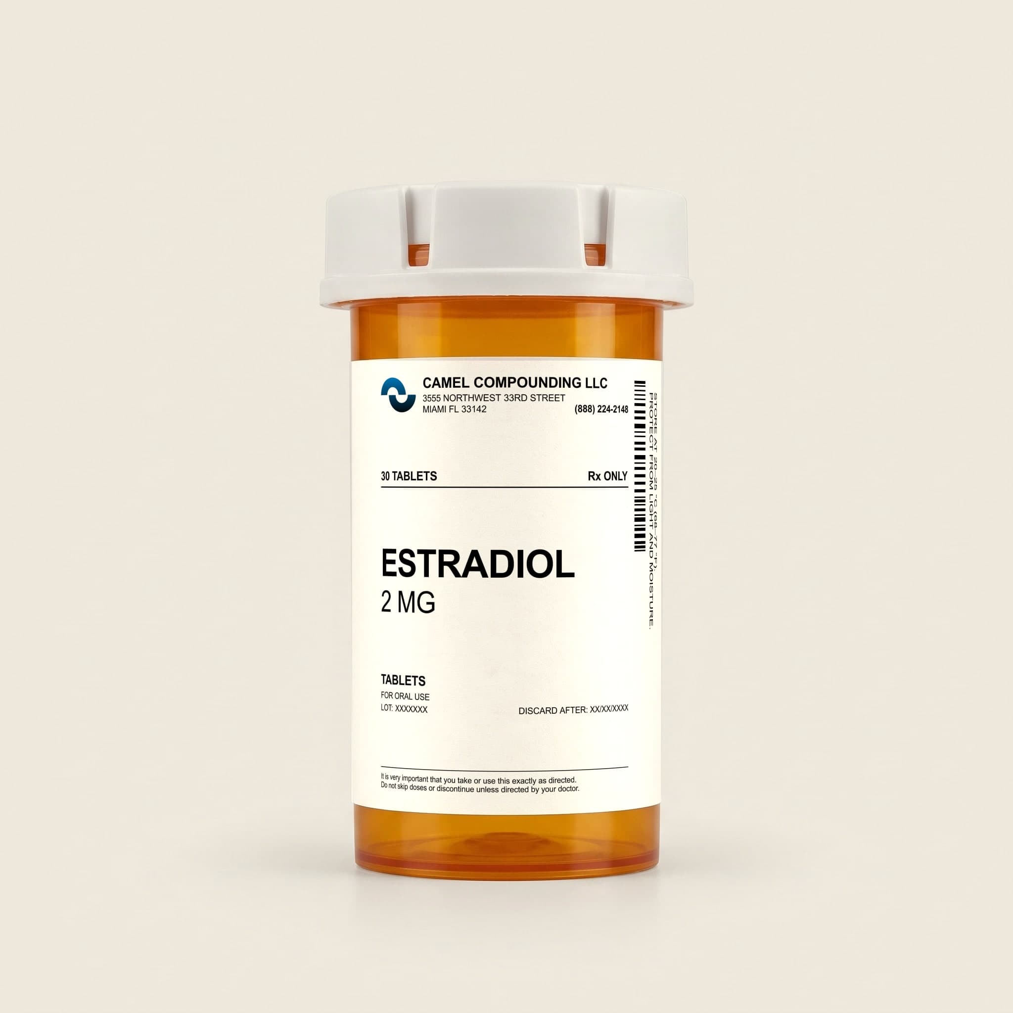 Estradiol Tablets, 2 mg